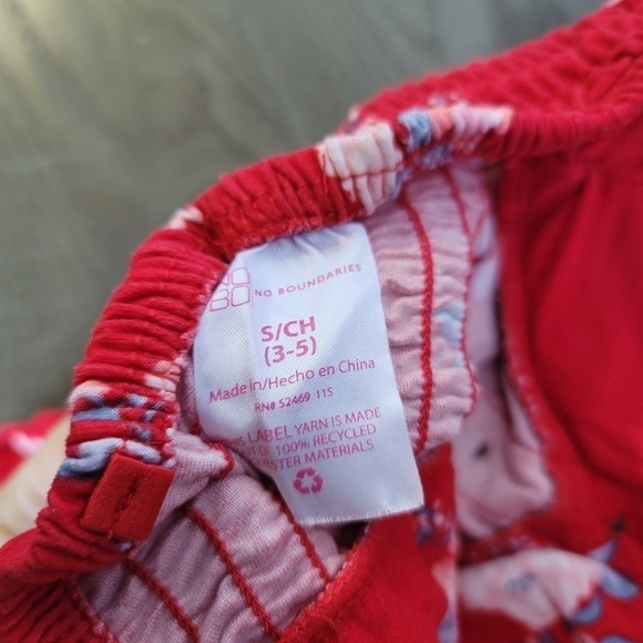 No Boundaries Pretty Red Floral Strapless Dress Stretch Smocked Back S (3-5) - Picture 9 of 15